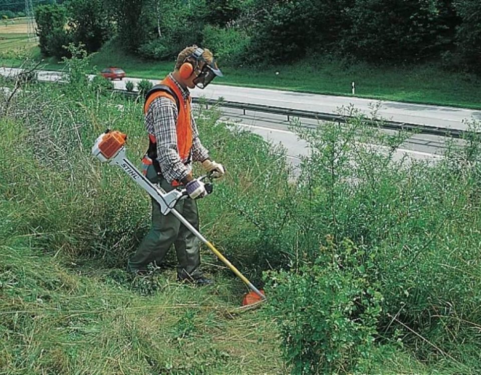 como usar corretamente a roçadeira