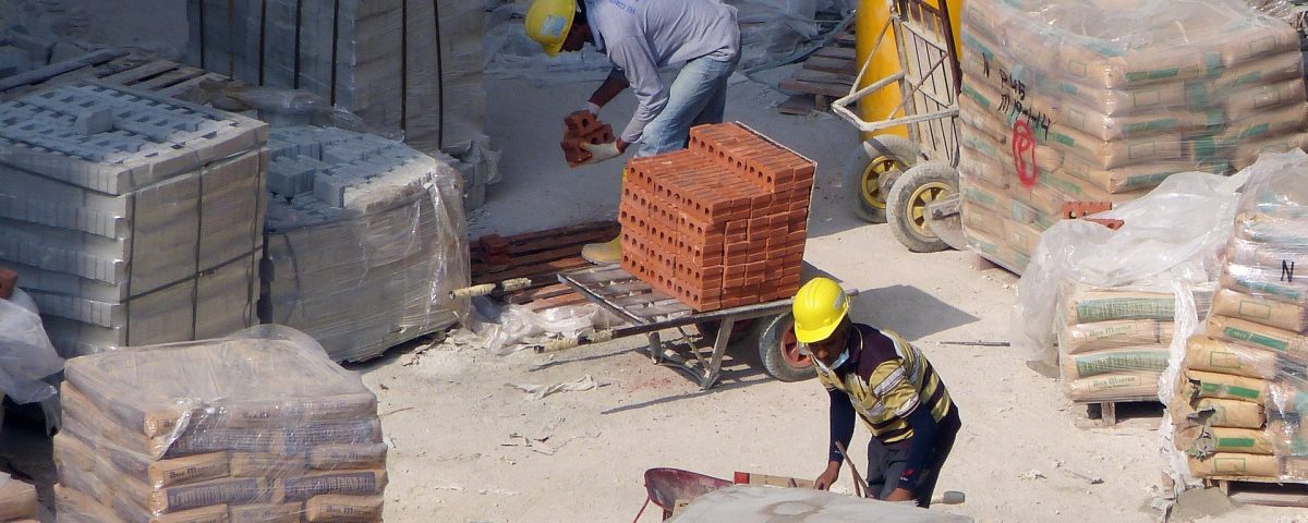 organizar um canteiro de obras