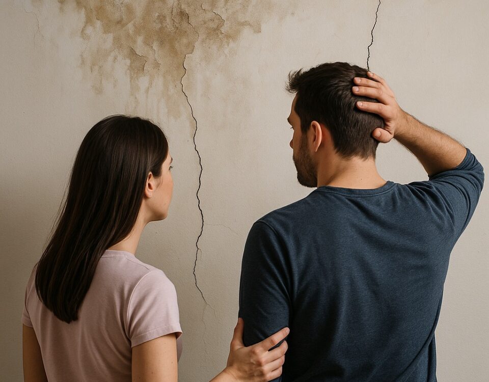 infiltrações e rachaduras nas paredes: imagem freepik